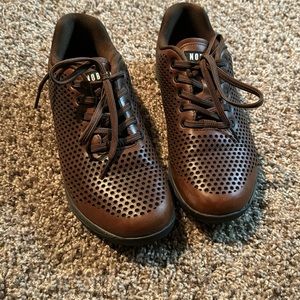 NOBULL men’s brown leather training shoe.   Great condition